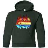 Sweatshirts Forest Green / YS Mirrored Range Youth Hoodie