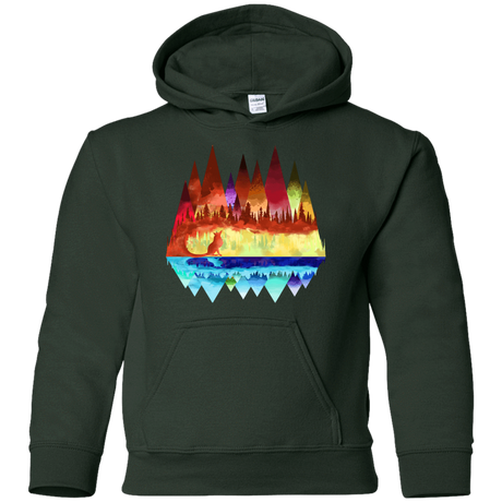 Sweatshirts Forest Green / YS Mirrored Range Youth Hoodie