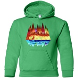 Sweatshirts Irish Green / YS Mirrored Range Youth Hoodie