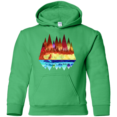 Sweatshirts Irish Green / YS Mirrored Range Youth Hoodie