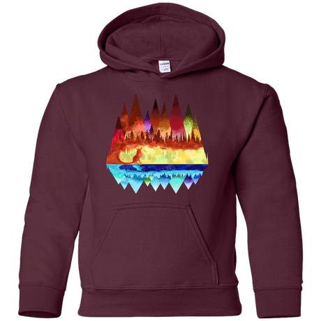 Sweatshirts Maroon / YS Mirrored Range Youth Hoodie