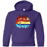 Sweatshirts Purple / YS Mirrored Range Youth Hoodie
