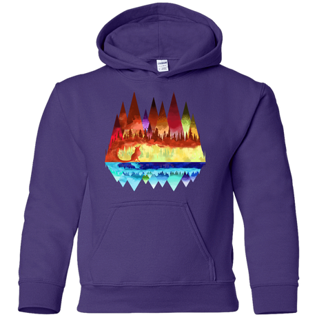Sweatshirts Purple / YS Mirrored Range Youth Hoodie