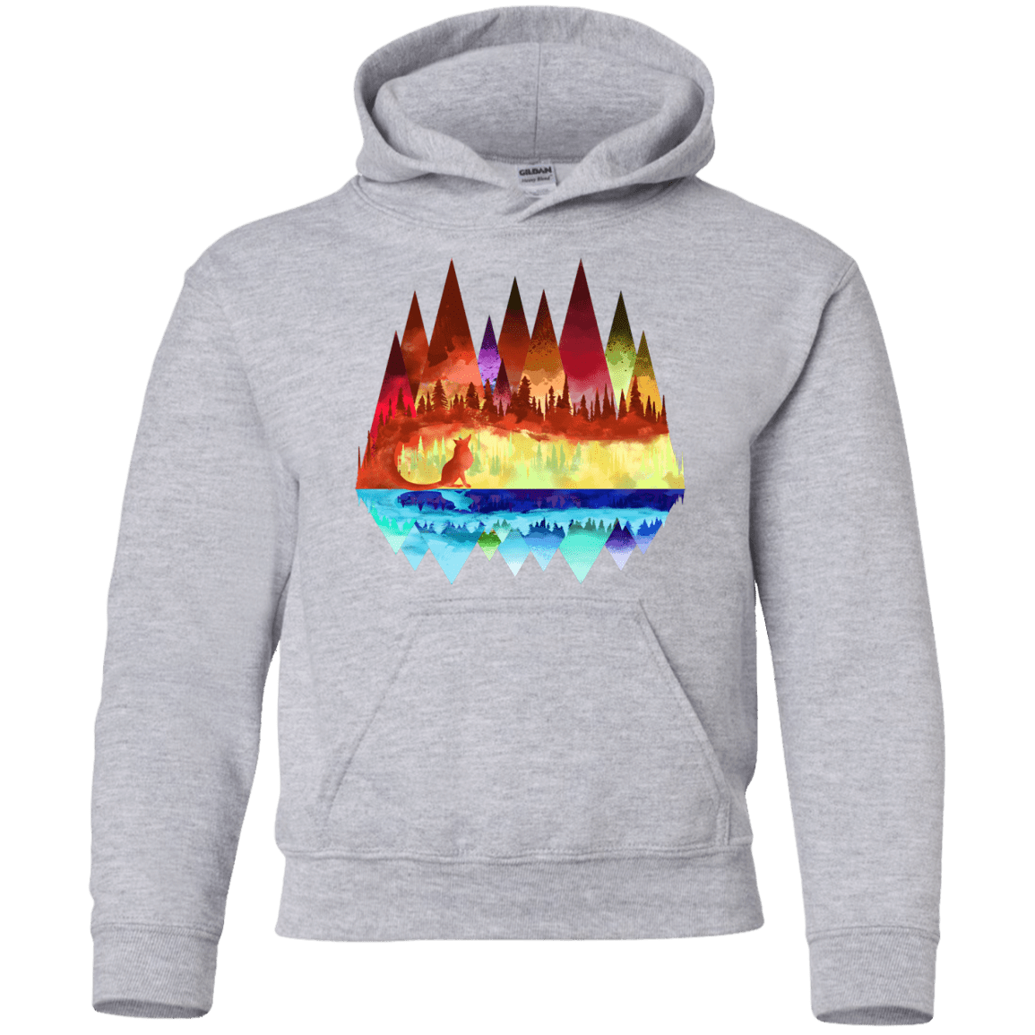 Sweatshirts Sport Grey / YS Mirrored Range Youth Hoodie