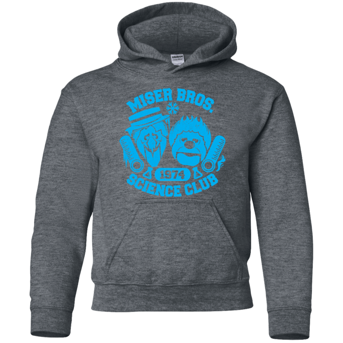 Sweatshirts Dark Heather / YS Miser bros Science Club Youth Hoodie