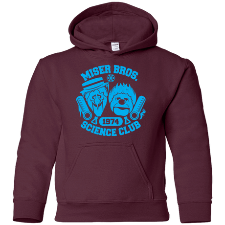 Sweatshirts Maroon / YS Miser bros Science Club Youth Hoodie