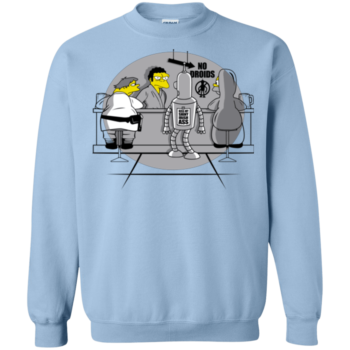 Sweatshirts Light Blue / Small Moes Cantina Irish Crewneck Sweatshirt