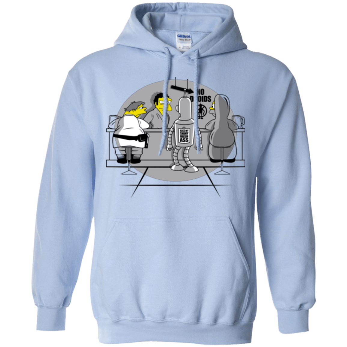 Sweatshirts Light Blue / Small Moes Cantina Irish Pullover Hoodie