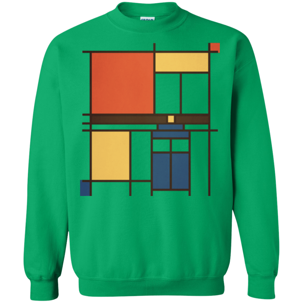 Sweatshirts Irish Green / Small Mondrian Who Crewneck Sweatshirt