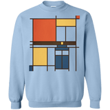 Sweatshirts Light Blue / Small Mondrian Who Crewneck Sweatshirt