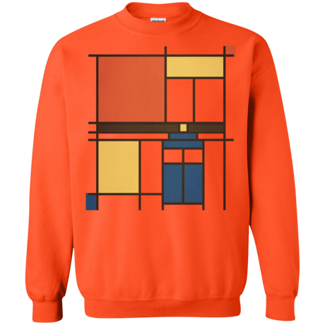 Sweatshirts Orange / Small Mondrian Who Crewneck Sweatshirt