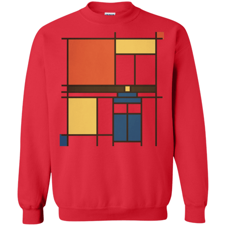 Sweatshirts Red / Small Mondrian Who Crewneck Sweatshirt