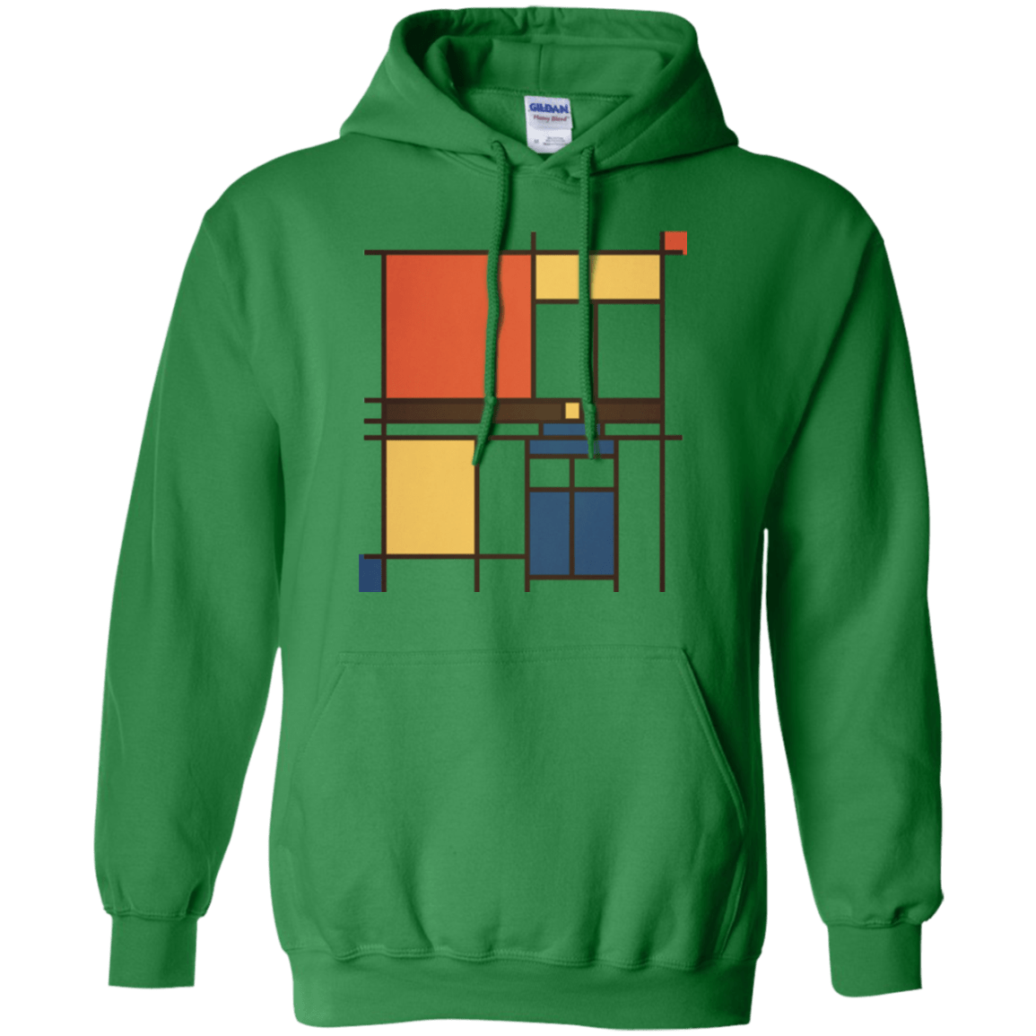 Sweatshirts Irish Green / Small Mondrian Who Pullover Hoodie