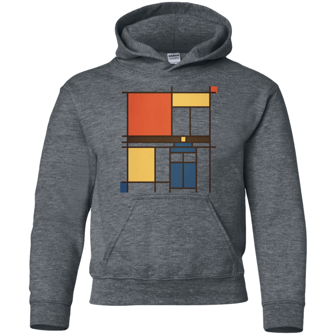 Sweatshirts Dark Heather / YS Mondrian Who Youth Hoodie