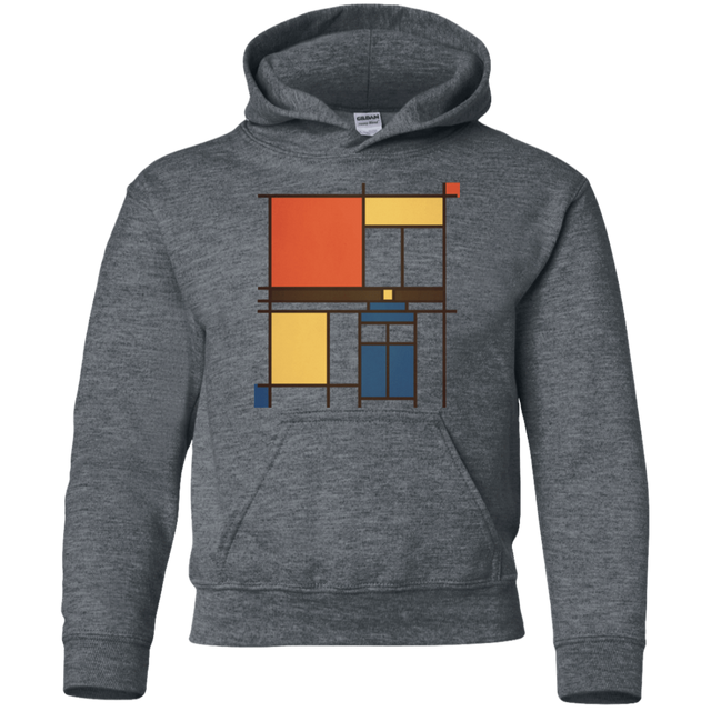 Sweatshirts Dark Heather / YS Mondrian Who Youth Hoodie