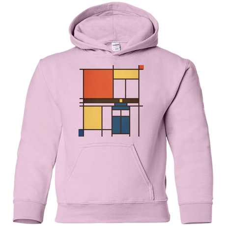 Sweatshirts Light Pink / YS Mondrian Who Youth Hoodie