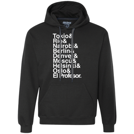 Sweatshirts Black / S Money Heist Jetset Premium Fleece Hoodie