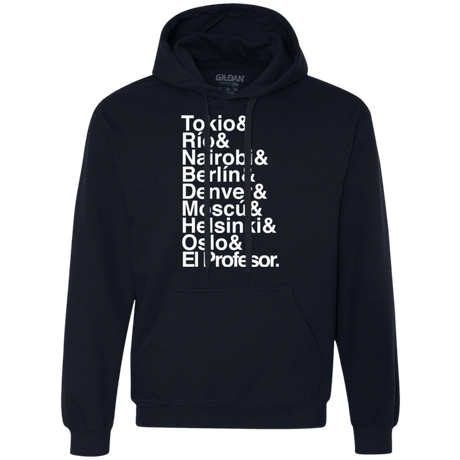Sweatshirts Navy / S Money Heist Jetset Premium Fleece Hoodie