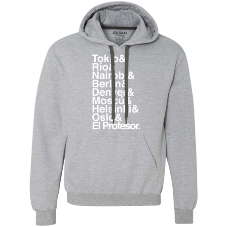 Sweatshirts Sport Grey / S Money Heist Jetset Premium Fleece Hoodie