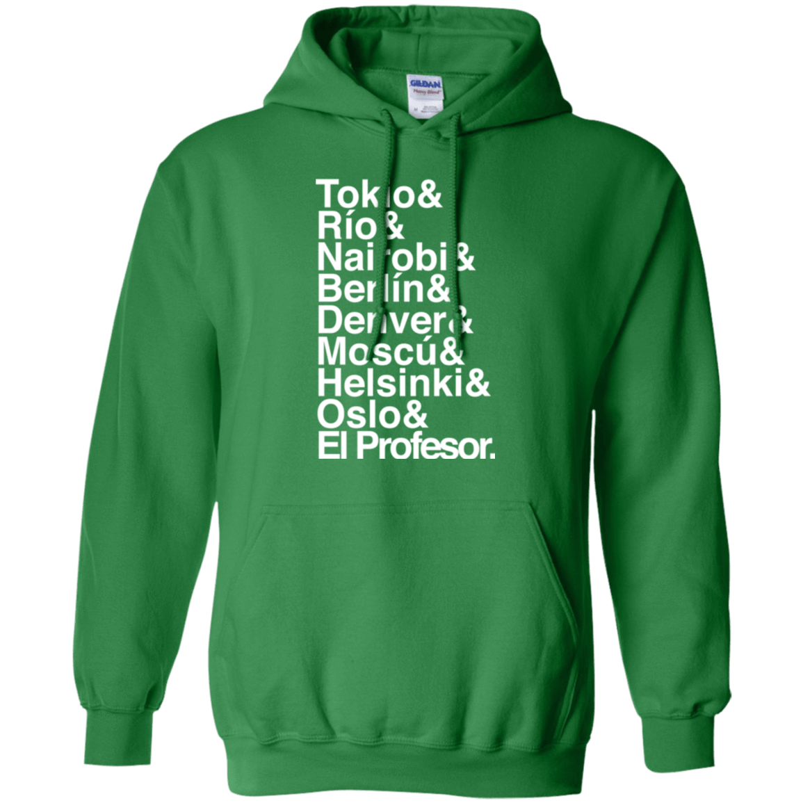 Sweatshirts Irish Green / S Money Heist Jetset Pullover Hoodie
