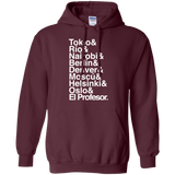 Sweatshirts Maroon / S Money Heist Jetset Pullover Hoodie