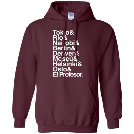 Sweatshirts Maroon / S Money Heist Jetset Pullover Hoodie