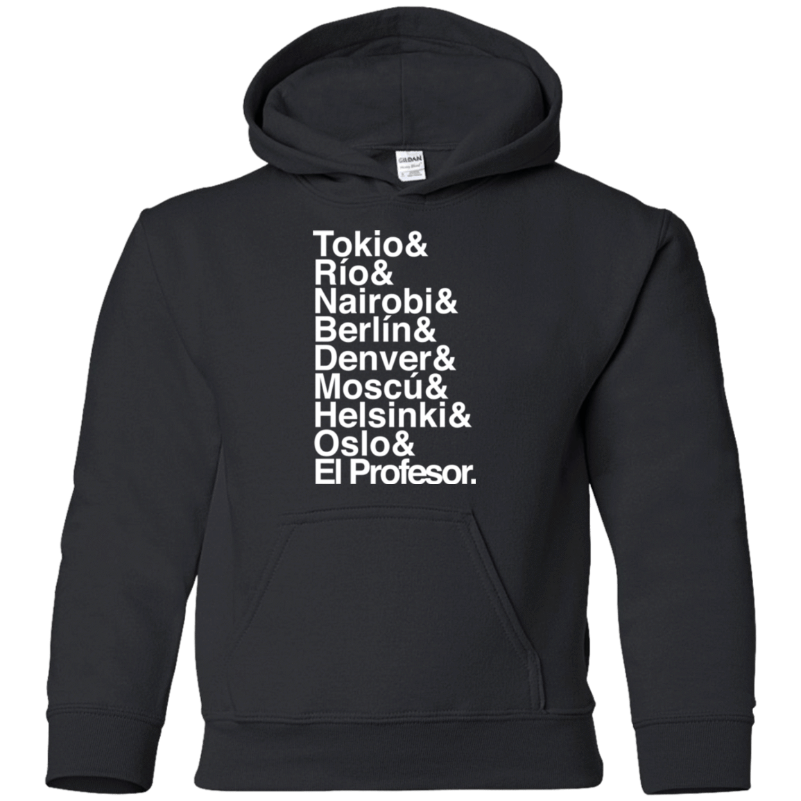 Sweatshirts Black / YS Money Heist Jetset Youth Hoodie