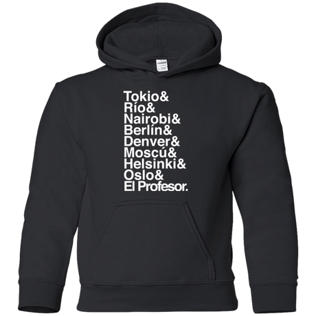 Sweatshirts Black / YS Money Heist Jetset Youth Hoodie