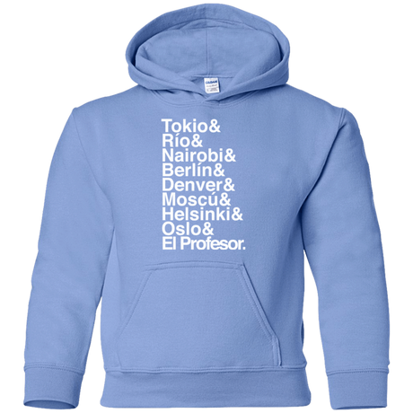 Sweatshirts Carolina Blue / YS Money Heist Jetset Youth Hoodie
