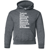 Sweatshirts Dark Heather / YS Money Heist Jetset Youth Hoodie