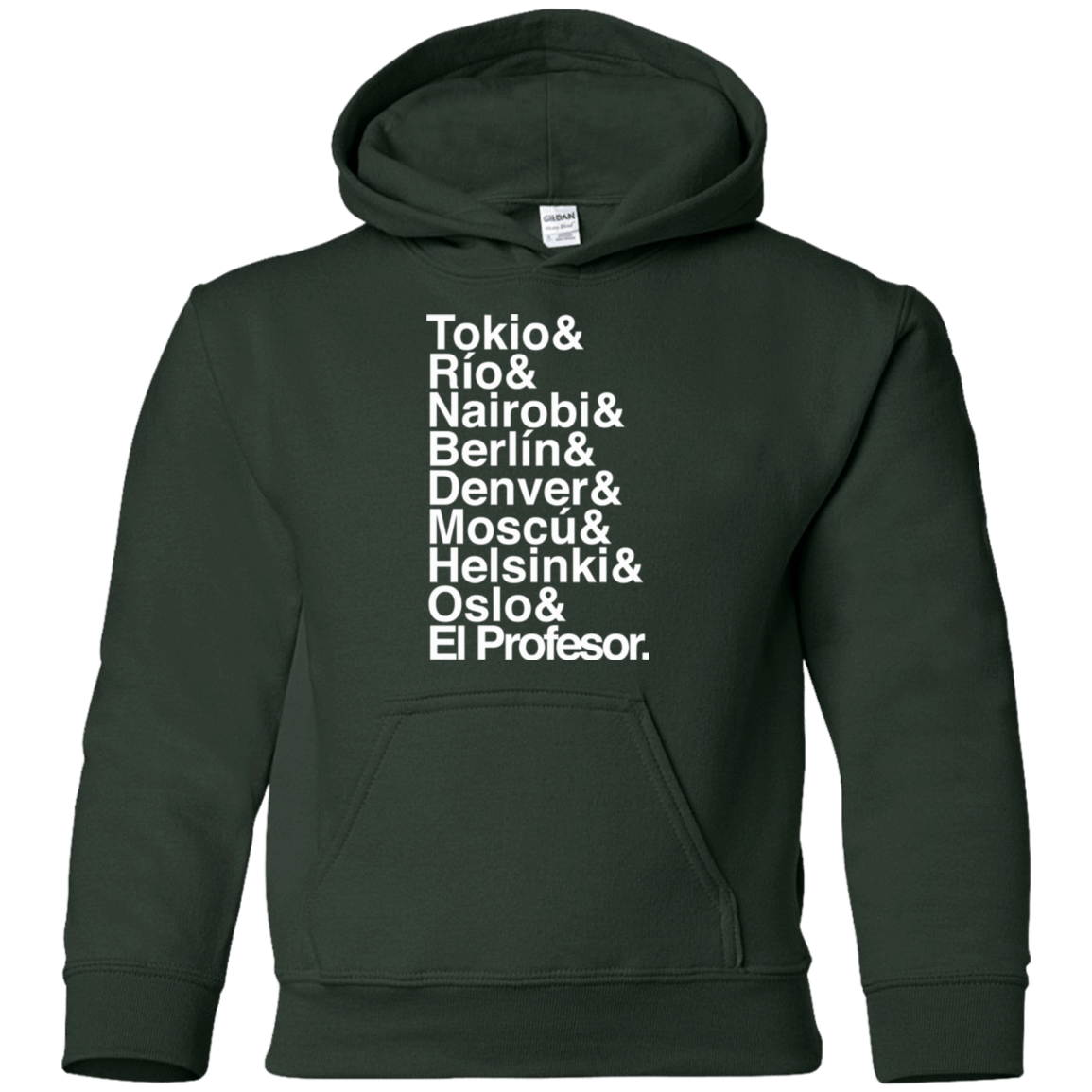 Sweatshirts Forest Green / YS Money Heist Jetset Youth Hoodie