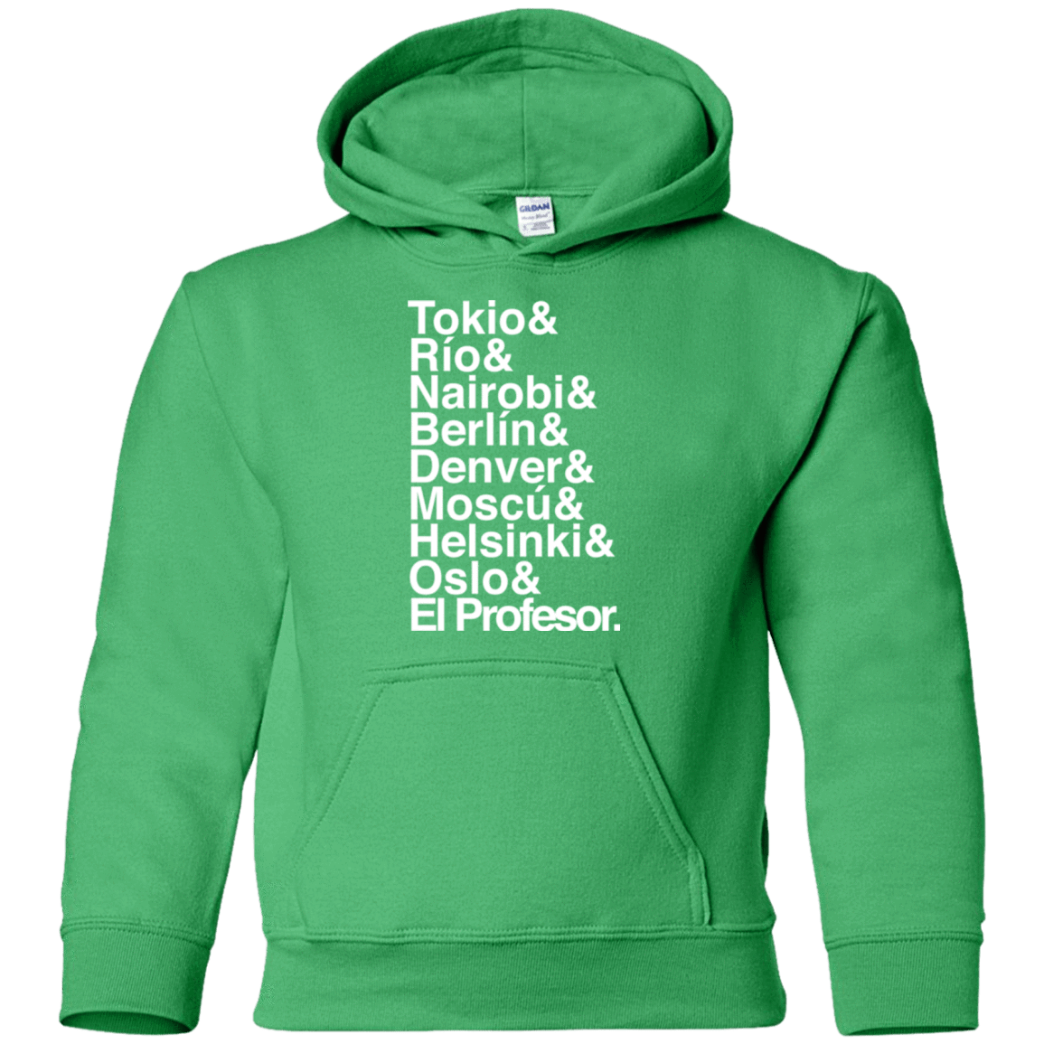 Sweatshirts Irish Green / YS Money Heist Jetset Youth Hoodie