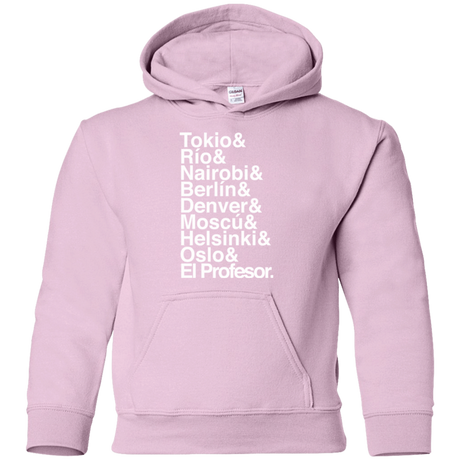 Sweatshirts Light Pink / YS Money Heist Jetset Youth Hoodie