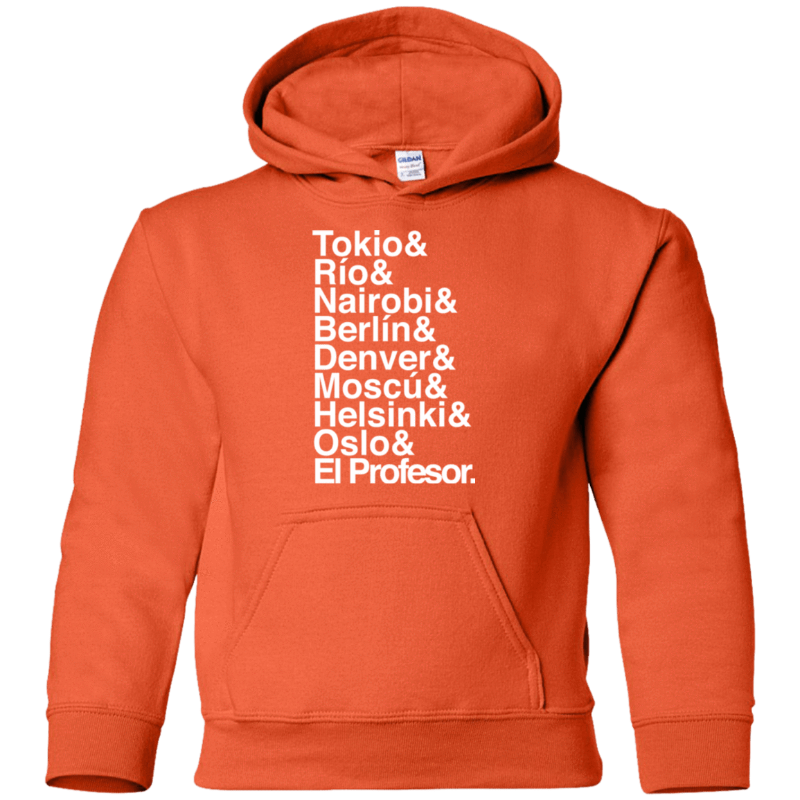 Sweatshirts Orange / YS Money Heist Jetset Youth Hoodie