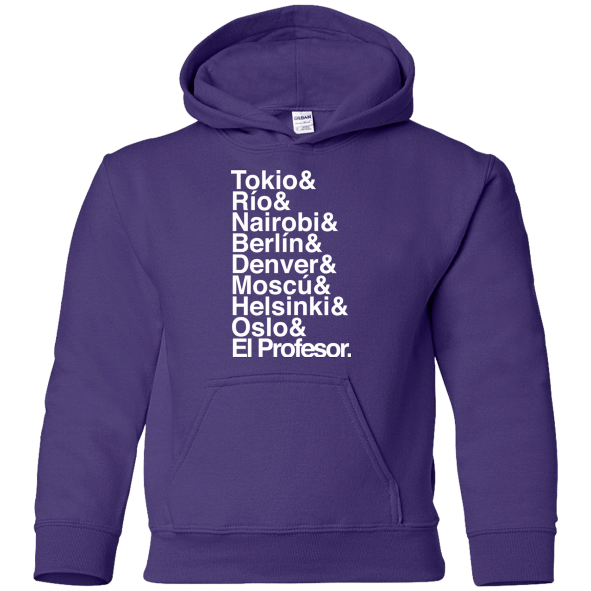 Sweatshirts Purple / YS Money Heist Jetset Youth Hoodie