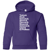 Sweatshirts Purple / YS Money Heist Jetset Youth Hoodie