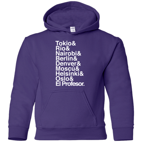 Sweatshirts Purple / YS Money Heist Jetset Youth Hoodie