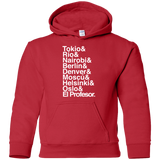 Sweatshirts Red / YS Money Heist Jetset Youth Hoodie