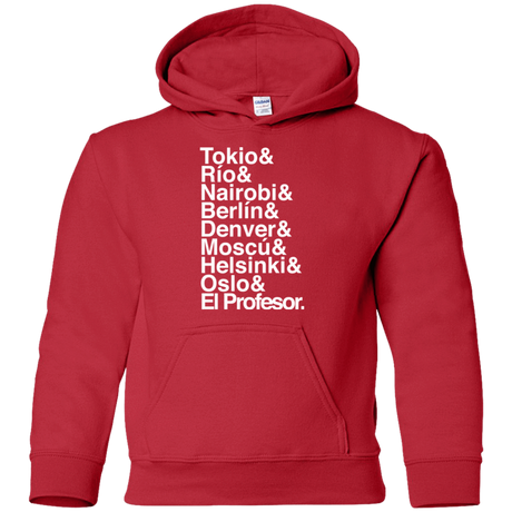 Sweatshirts Red / YS Money Heist Jetset Youth Hoodie