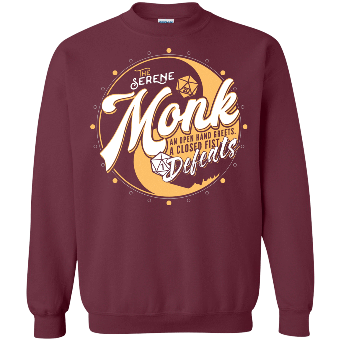 Sweatshirts Maroon / S Monk Crewneck Sweatshirt