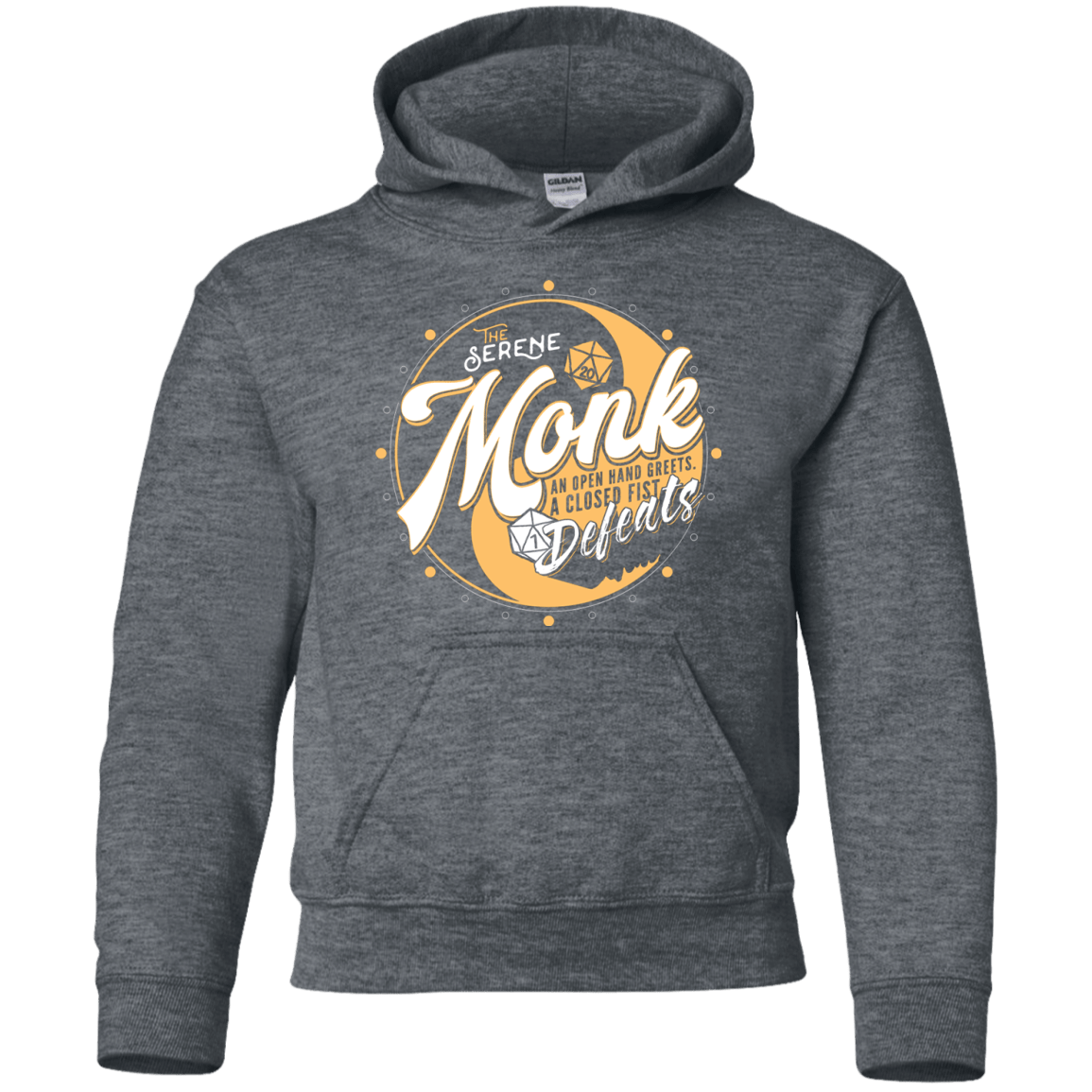 Sweatshirts Dark Heather / YS Monk Youth Hoodie
