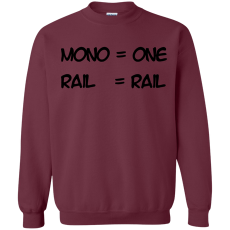 Sweatshirts Maroon / S Mono Crewneck Sweatshirt