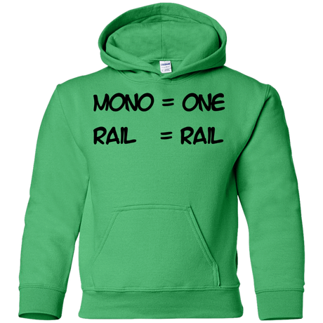 Sweatshirts Irish Green / YS Mono Youth Hoodie