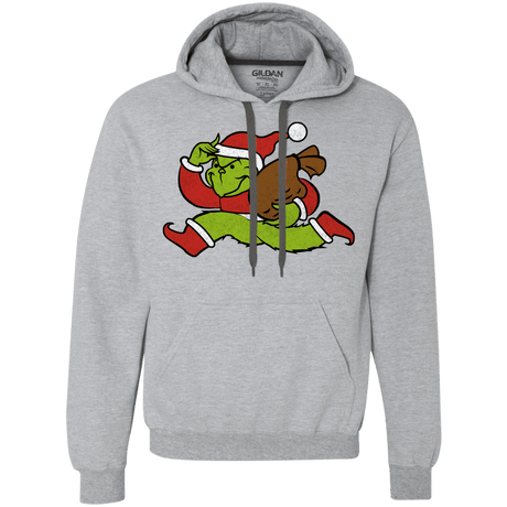 Sweatshirts Sport Grey / S Monopoly Grinch Premium Fleece Hoodie