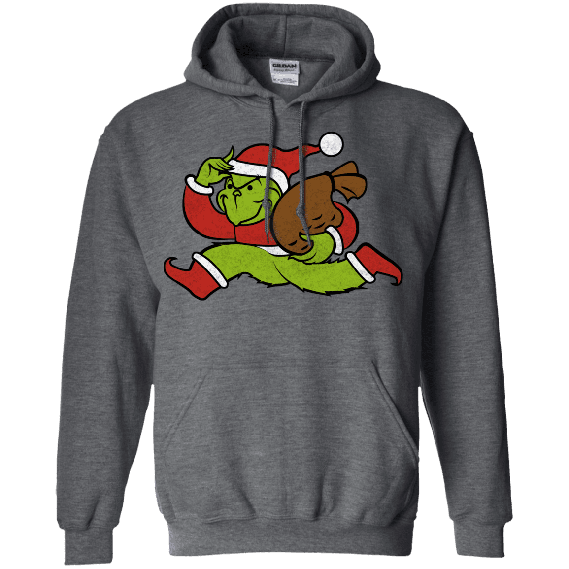 Sweatshirts Dark Heather / S Monopoly Grinch Pullover Hoodie