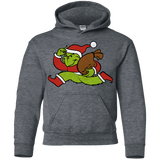 Sweatshirts Dark Heather / YS Monopoly Grinch Youth Hoodie