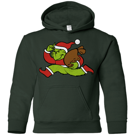 Sweatshirts Forest Green / YS Monopoly Grinch Youth Hoodie