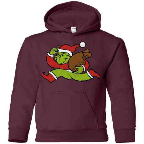 Sweatshirts Maroon / YS Monopoly Grinch Youth Hoodie