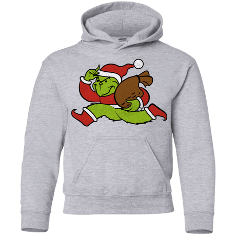 Sweatshirts Sport Grey / YS Monopoly Grinch Youth Hoodie