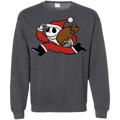 Sweatshirts Dark Heather / S Monopoly Skellington Crewneck Sweatshirt